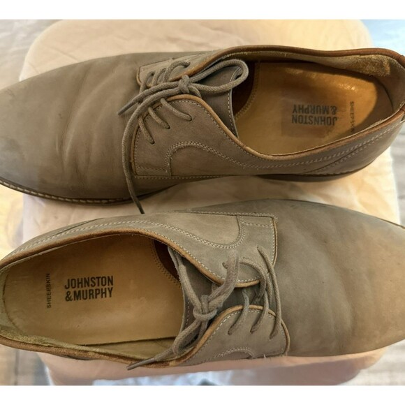 Johnston & Murphy Lace Up Oxford 11.5M Sheepskin Grey Taupe main image 8